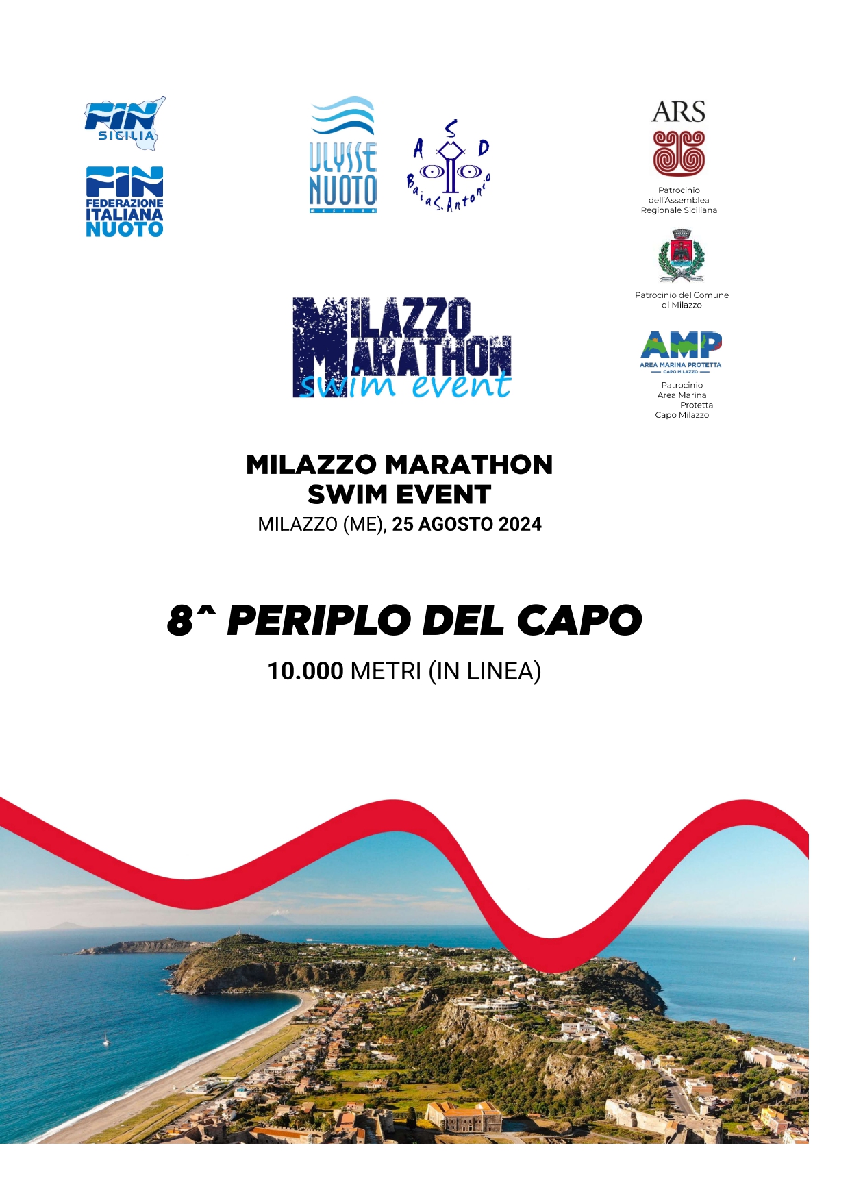 Acque libere – Milazzo Marathon Swim Event. Milazzo 25 Agosto. Risultati.